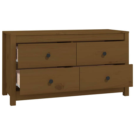 Vidaxl dressoir 100x40x54 cm massief grenenhout honingbruin