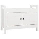 Vidaxl halbankje 80x40x60 cm massief grenenhout wit