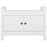 Vidaxl halbankje 80x40x60 cm massief grenenhout wit