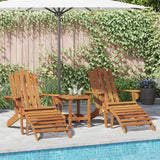 Vidaxl tuinstoelen adirondack 2 st met voetensteunen acaciahout