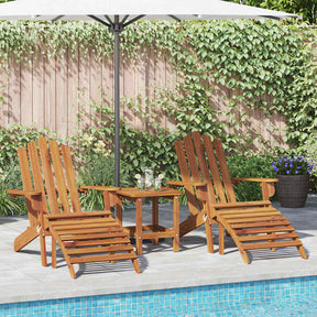 Vidaxl tuinstoelen adirondack 2 st met voetensteunen acaciahout