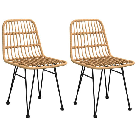 Vidaxl tuinstoelen 2 st 48x62 84 cm pe-rattan