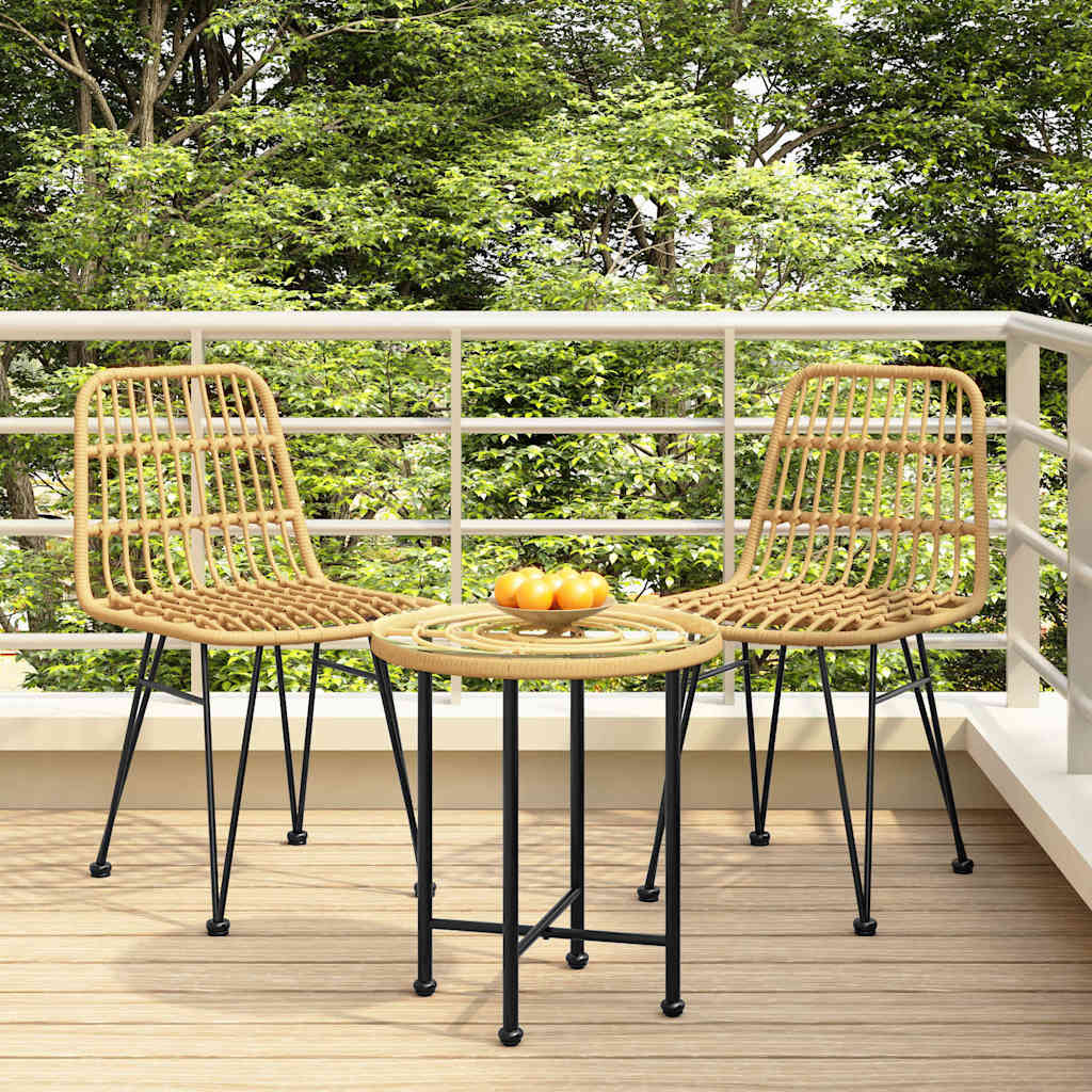 Vidaxl tuinstoelen 2 st 48x62 84 cm pe-rattan