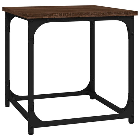 Vidaxl bijzettafel 40x40x40 cm bewerkt hout bruin eikenkleur