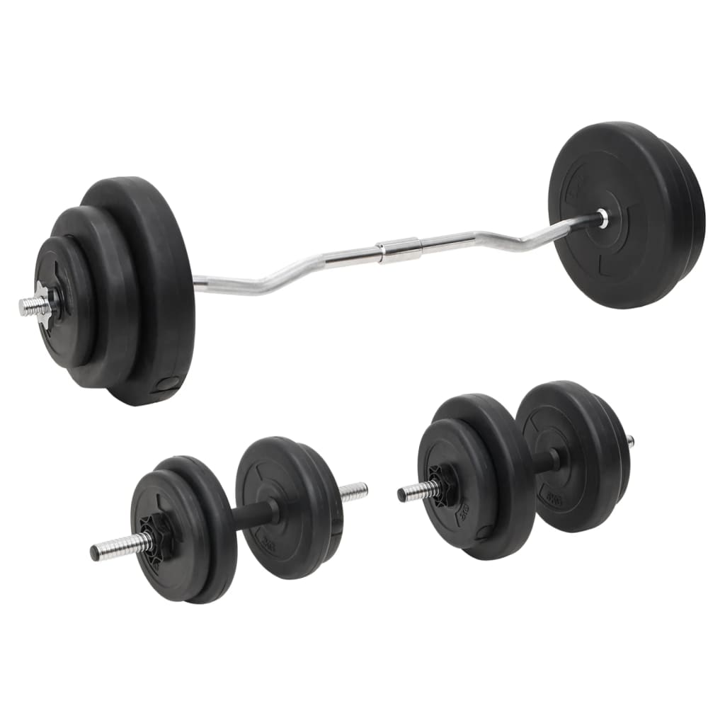 Vidaxl halkerset avec des poids 60 kg