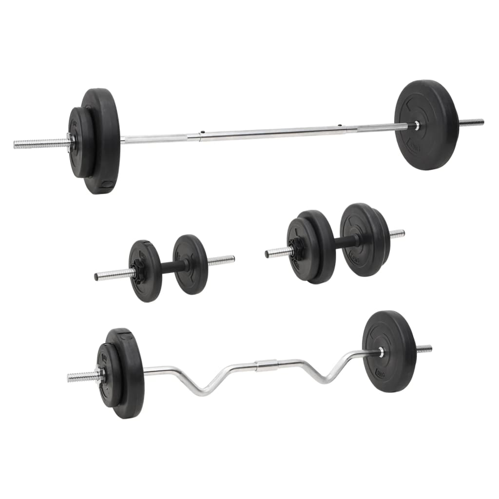 Vidaxl halkerset avec des poids 60 kg