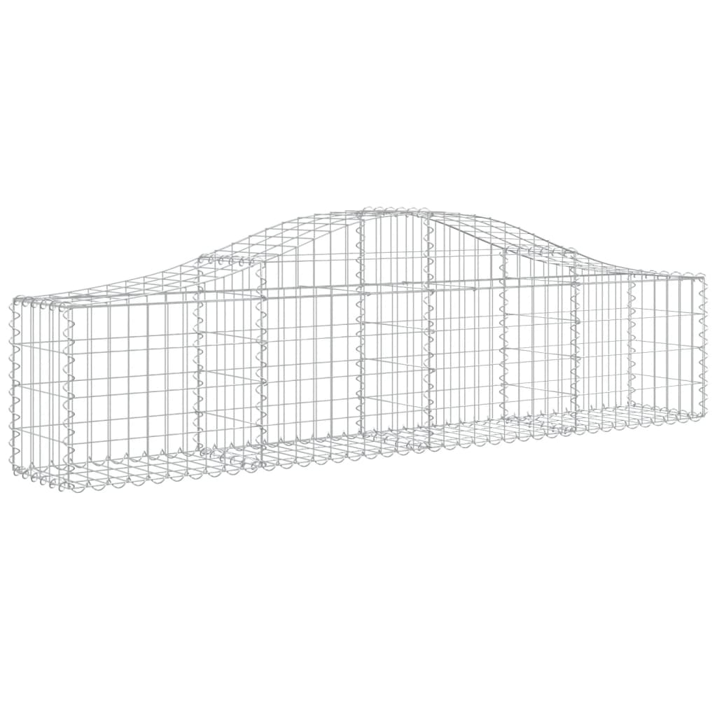 Vidaxl Schans Baskets 2 ST Krandoval 200x30x40 60 cm galvanizované železo