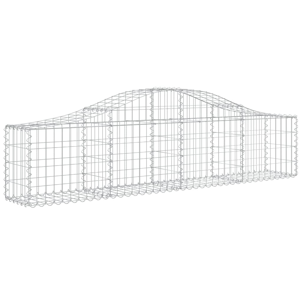 Vidaxl Schans Cesti 5 a volta a volta 200x30x40 60 cm Galvanized Iron