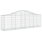 Cestas Vidaxl Schans 2 st 200x30x60 80 cm de hierro galvanizado