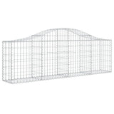 Cestas Vidaxl Schans 7 st 200x30x60 80 cm de hierro galvanizado