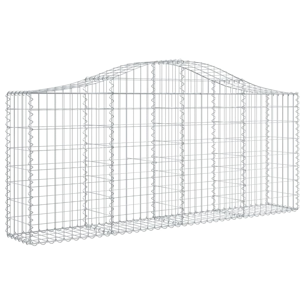 Vidaxl Schans kurver 5 st Vaulted 200x30x80 100 cm galvanisert jern