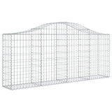 Cestas Vidaxl Schans 5 st 200x30x80 100 cm de hierro galvanizado