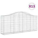 Vidaxl Schans Pankets 13 ST Vaulté 200x30x80 100 cm fer