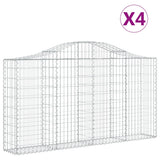 VidaXL Schans baskets 4 st vaulted 200x30x100 120 cm iron