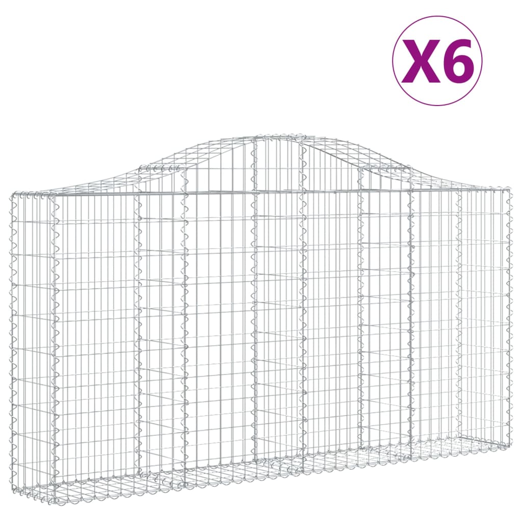 Vidaxl Schiags Kuerf 6 St Vauxed 200x3x100 120 cm Eisen