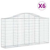 Vidaxl Schans Kosze 6 ST sklepione 200x30x100 120 cm żelazo