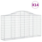 Vidaxl Schans Baskets 14 St. klenulé 200x30x100 120 cm železo