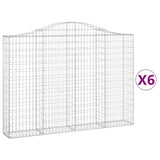 VidaXL Schans baskets 6 st vaulted 200x30x140 160 cm iron