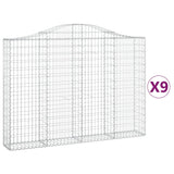 Cestas Vidaxl Schans 9 st 200x30x140 160 cm de hierro