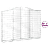 VidaXL Schans baskets 11 st vaulted 200x30x140 160 cm iron