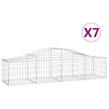 Cestas Vidaxl Schans 7 st 200x50x40 60 cm de hierro galvanizado