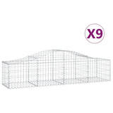 Vidaxl Schans Cestini 9 Stault 200x50x40 60 cm Galvanizzato