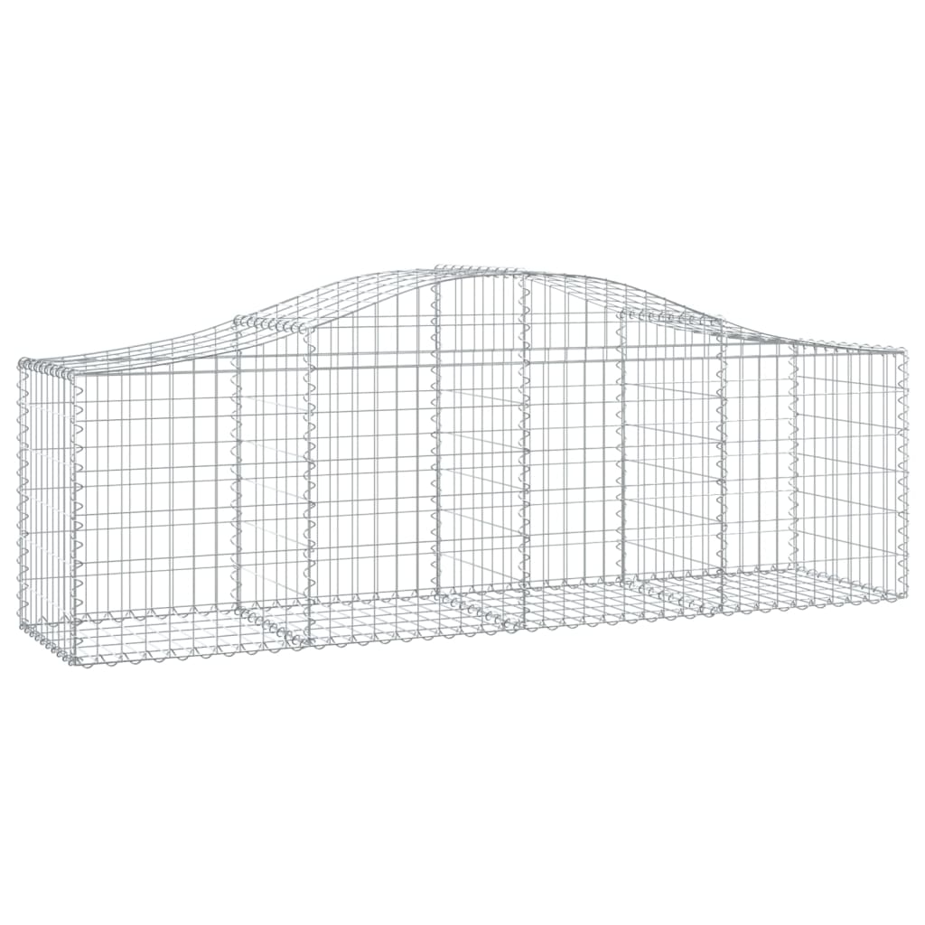 Cestas Vidaxl Schans 9 st 200x50x60 80 cm de hierro galvanizado