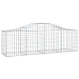 Vidaxl Schans baskets 10 st vaulted 200x50x60 80 cm galvanized iron