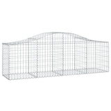 Vidaxl Schans baskets 14 st vaulted 200x50x60 80 cm galvanized iron