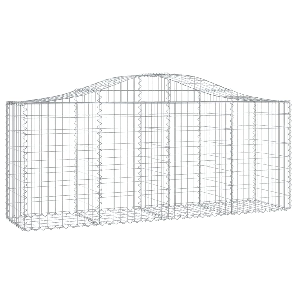 Vidaxl Schans Baskets 2 St. klenulé 200x50x80 100 cm galvanizované železo