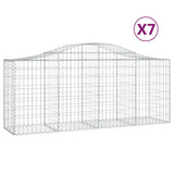 Vidaxl Schans Cesti 7 a volta a volta 200x50x80 100 cm Galvanized Iron