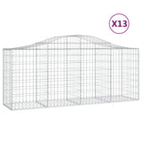 Vidaxl Schans Pankets 13 ST Voûté 200x50x80 100 cm fer