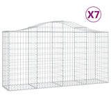 Vidaxl Schans kurver 7 St Vaulted 200x50x100 120 cm jern