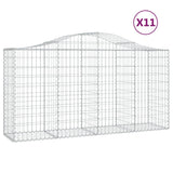 Vidaxl Schans Pankets 11 ST Voûté 200x50x100 120 cm fer