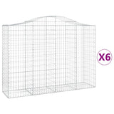 Vidaxl Schans Baskets 6 St Vaulted 200x50x140 160 cm jern