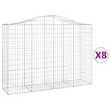 VidaXL Schans baskets 8 st vaulted 200x50x140 160 cm iron