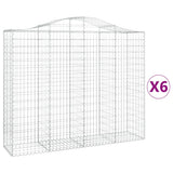 VidaXL Schans baskets 6 st vaulted 200x50x160 180 cm iron