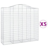 Vidaxl Schiags Kuerf 5 St Vaulted 200x50x180 200 cm Eisen