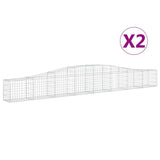 Vidaxl Schans koszyki 2 ST sklepione 400x30x40 60 cm żelazo