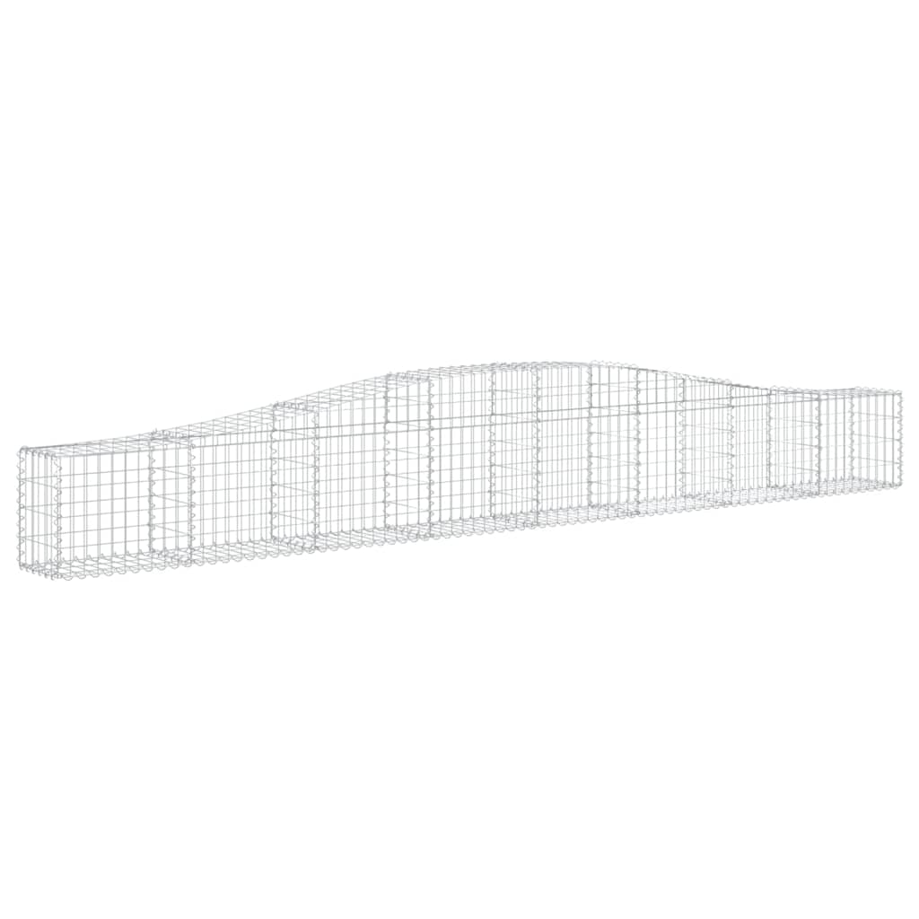 Vidaxl Schans Pankets 6 ST Voûté 400x30x40 60 cm fer