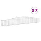 Vidaxl Schans kurver 7 St Vaulted 400x30x40 60 cm jern