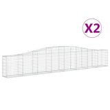 Vidaxl Schans Kosze 2 ST sklepione 400x30x60 80 cm żelazo