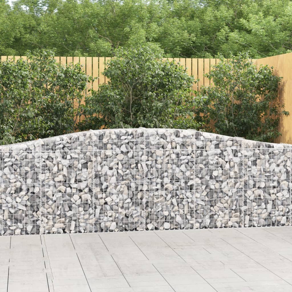 Cestas Vidaxl Schans 7 st boveled 400x30x80 100 cm de hierro