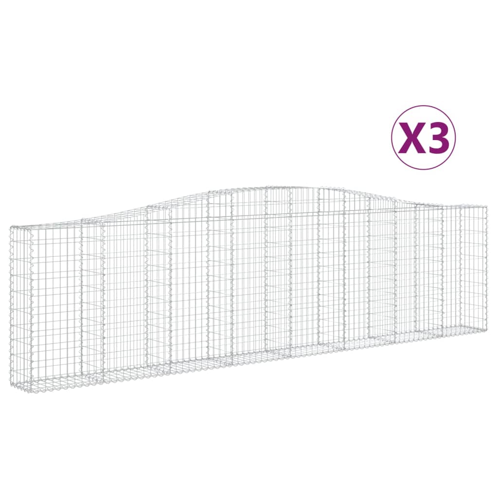 Vidaxl Schans Cesti 3 a volta 400x30x100 120 cm