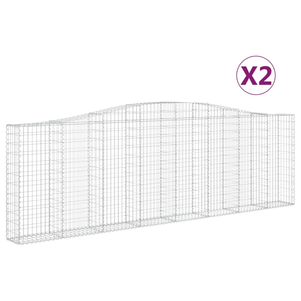 BIDAXL SCHANS BASKETS 2 ST VALVED 400X30X120 140 CM JÄRN