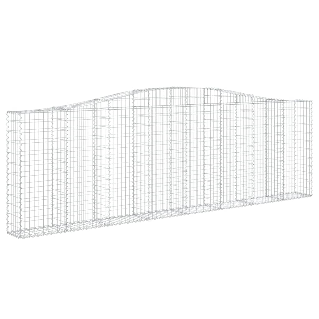 VidaXL Schans baskets 2 ST vaulted 400x30x120 140 cm iron