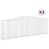 Vidaxl Schans Baskets 3 ST Klenba 400x30x120 140 cm železo