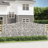 Vidaxl Schans kurve 5 st hvælvede 400x30x140 160 cm jern