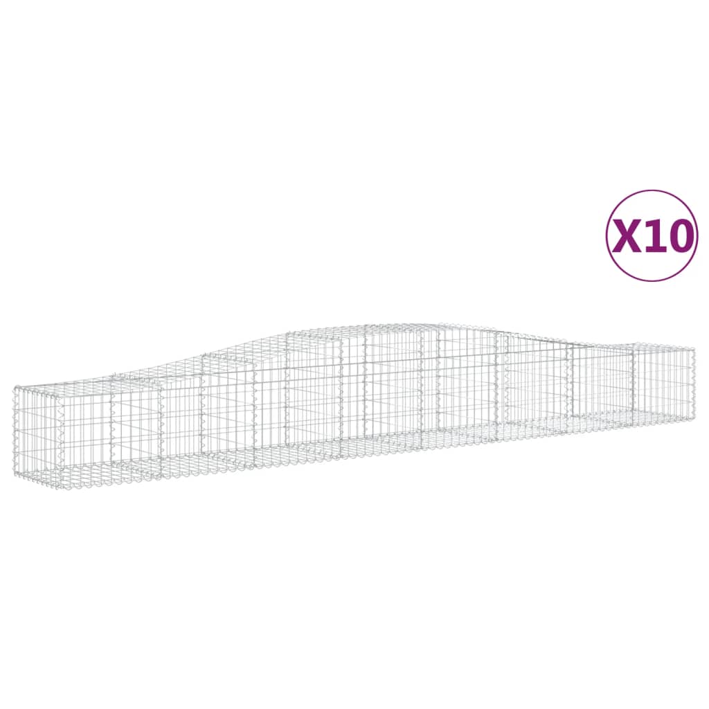 Vidaxl Schans Cestini 10 Statad 400x50x40 60 cm Iron