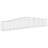 VidaXL Schans baskets 3 st vaulted 400x50x60 80 cm galvanized iron